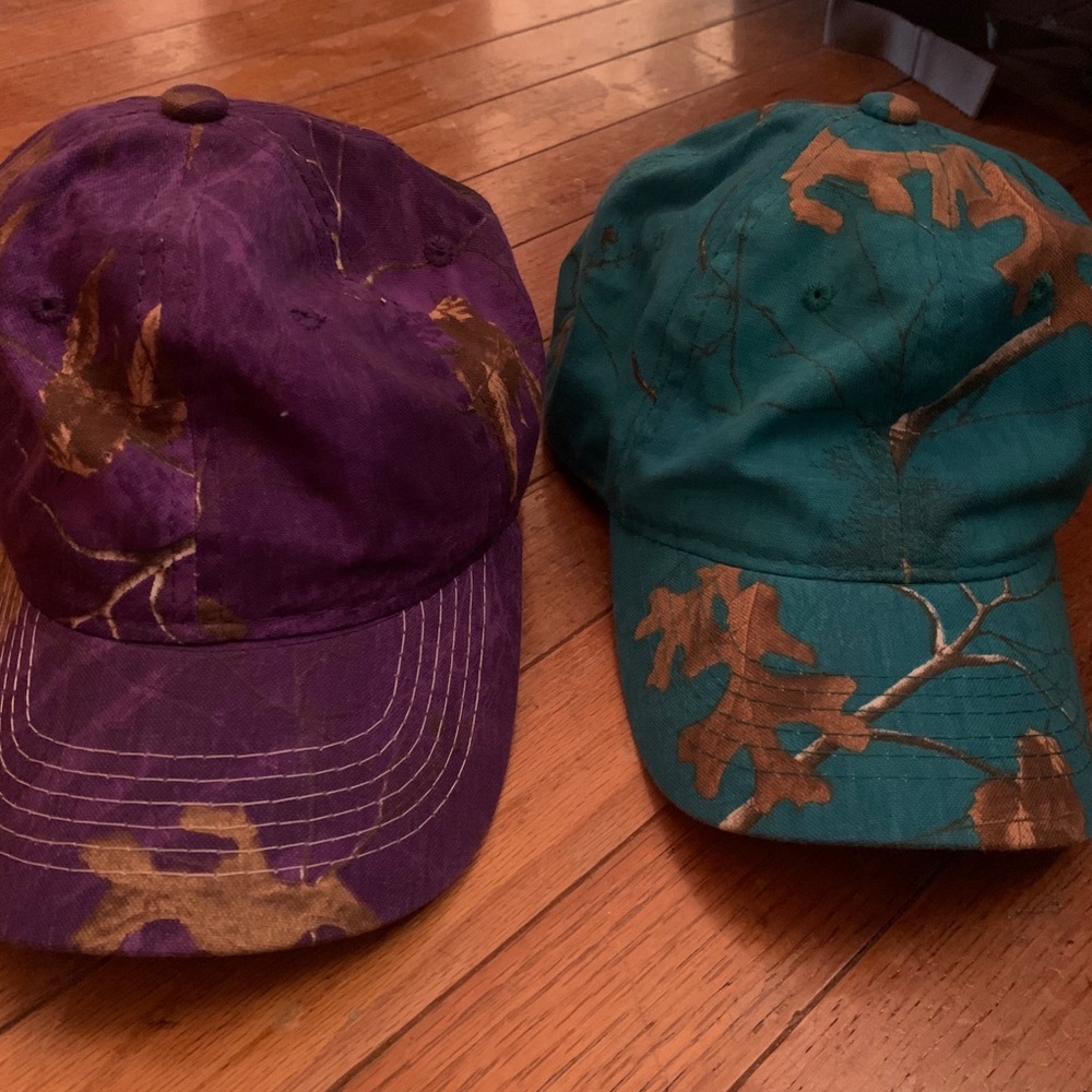 Colored camo hats